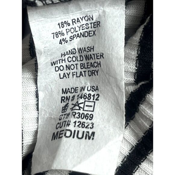 Caution to the Wind Long Midi Maxi Striped Dress Nautical Size M Cold Shoulder - Picture 10 of 12